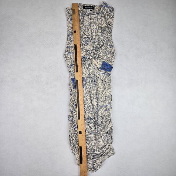 Urban Outfitters  Amaya Map Printed Twist Front Bodycon Dress - Picture 8 of 9